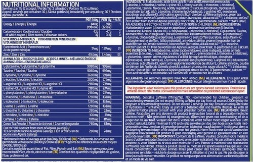 USN-BCAA Powerpunch Energy (400g) [ORANGE MANGUE]-1