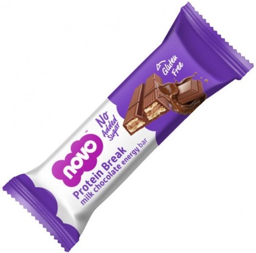 NOVO Nutrition-Boîte de protein break bar (16X21,5g)|Chocolat| Barres protéinées|NOVO Nutrition-1