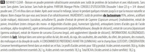 Scitec Nutrition-Iso Whey clear (1,02Kg) [PÊCHE MANGO]-2