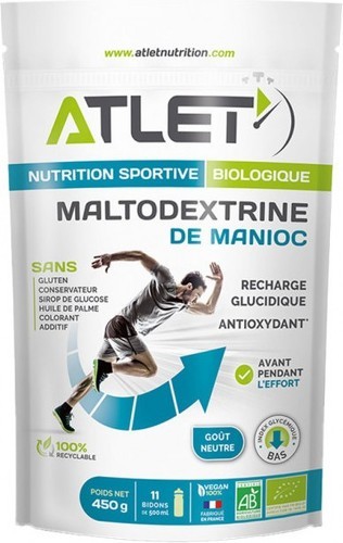 ATLET-Maltodextrine de manioc bio (450g)| Préparations Energétiques|Atlet-0