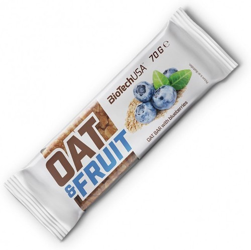 Biotech USA-OAT BAR (70g) | Myrtilles | Barres protéinées-0