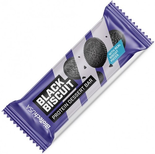 Biotech USA-Protein dessert bar (50g) | Black Biscuit | Barres protéinées-0