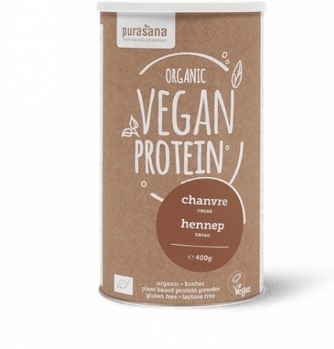 PURASANA-PROTEINE DE CHANVRE VEGAN - NATURE 400 G| Protéines de chanvre|PURASANA-0