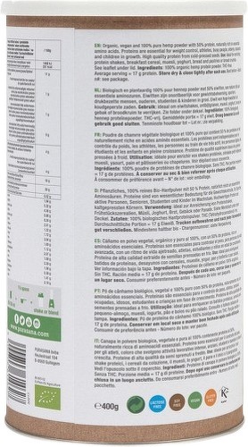 PURASANA-PROTEINE DE CHANVRE VEGAN - NATURE 400 G| Protéines de chanvre|PURASANA-1