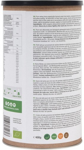 PURASANA-PROTEINE DE PETIT LAIT - 400 G|Nature| Protéines biologiques|PURASANA-1