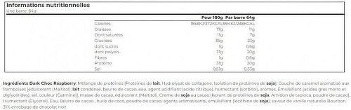 PHD-SMART BAR (64g)|Dark Choc Framboise| Barres protéinées|PHD-2