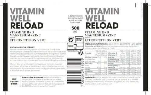 Vitamin Well-VITAMIN WELL RELOAD (500ml)| Boissons énergétiques|Vitamin Well-1