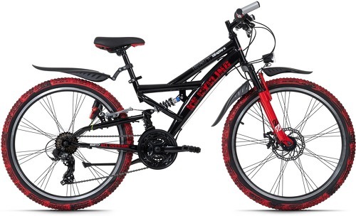 KS Cycling-Vtt Tout Suspendu 24'' Atb Crusher -Rouge Tc 36 Cm Ks Cycling - VTT-1