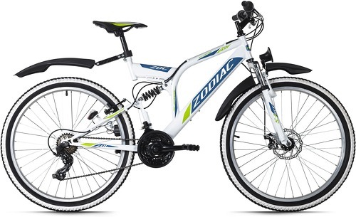 KS Cycling-Vtt Tout Suspendu 26" Zodiac Blanc-Vert Tc 48 Cm Ks Cycling-1