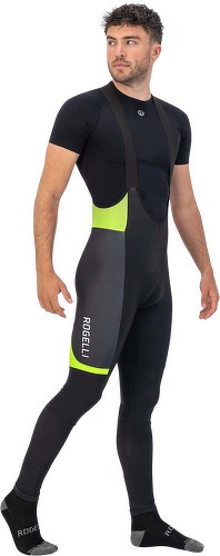 Rogelli-Cuissard Long Velo Avec Bretelless Avec Peau Fuse II - Homme - Noir/Jaune fluo-3