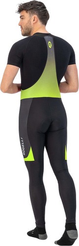 Rogelli-Cuissard Long Velo Avec Bretelless Avec Peau Fuse II - Homme - Noir/Jaune fluo-4