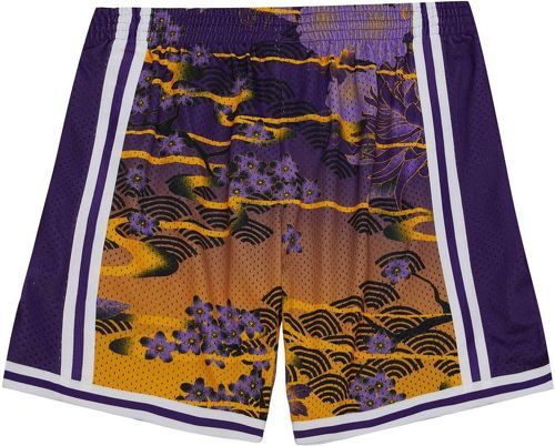 Mitchell & Ness-M&N NBA ASIAN Swing 5.0 Los Angeles Lakers Shorts-1