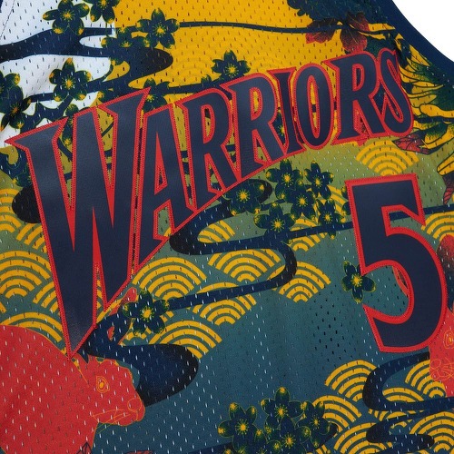 Mitchell & Ness-Swing Mesh Jersey Golden State Warriors ASIAN Baron Davis-2