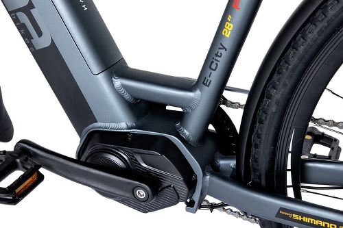MOMABIKES-Velo De Ville Electrique Vae, Ebike 28 Pro Moteur Centra, Alu. Shimano 7 Vitesses & Freins A Disque Hydraulique Batterie Intégrée Ion Lithium 48V 13Ah-2
