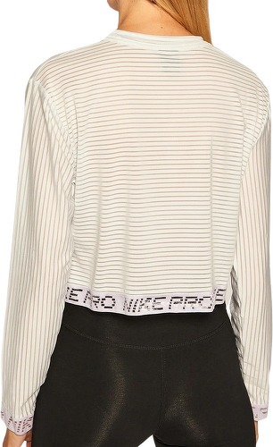 NIKE-T-shirt Manches Longues Gris Femme Nike Mesh-1