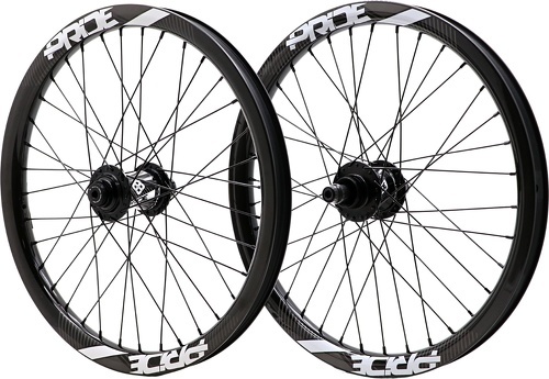 Pride Racing-Paire De Roues Pride Gravity Pro Aero Ud Gloss Disc - Moyeux Black-0