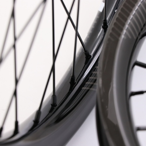 Pride Racing-Paire De Roues Pride Gravity Pro Aero Ud Gloss Disc - Moyeux Black-2