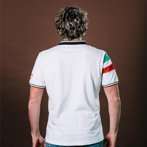 Rugby Religion-Polo Religion Rugby Azzurro 540 Mirco Bergamasco Blanc-1