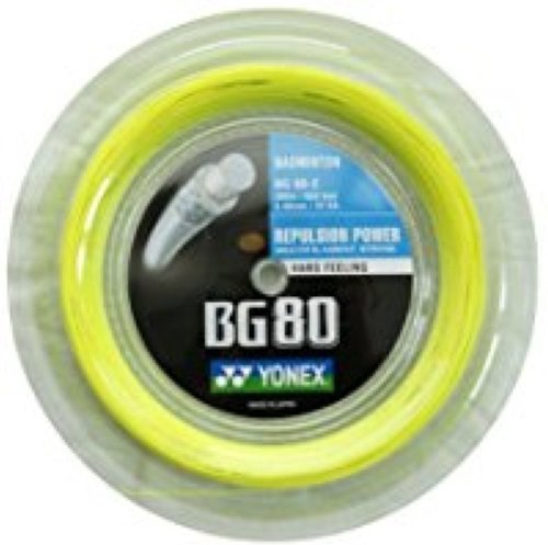 YONEX-Bobine Yonex Badminton BG80 Jaune-2