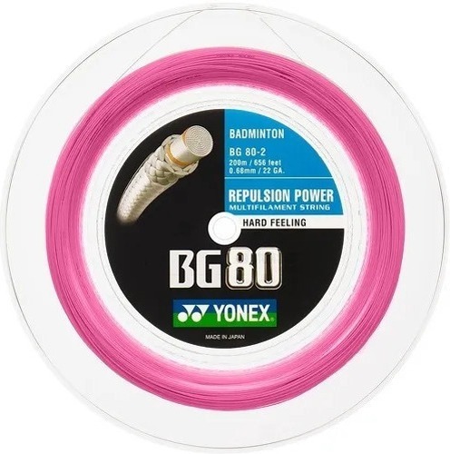 YONEX-Bobine Yonex Badminton BG 80 Rose-0