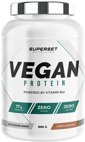 Superset Nutrition-100% Vegan Protein (900g) [CHOCOLAT NOISETTE]-0