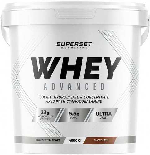 Superset Nutrition-100% Whey Proteine Advanced (4Kg) - Chocolat - Whey protéine-0