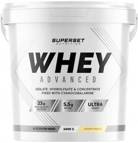Superset Nutrition-100% Whey Proteine Advanced (4Kg) [VANILLE CREMEUSE]-0