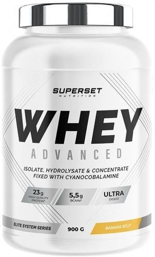 Superset Nutrition-Programme Prise de Muscle Sec Avancé: 100% Whey Proteine Advanced (900g) [BANANA SPLIT] + Créa Max-2