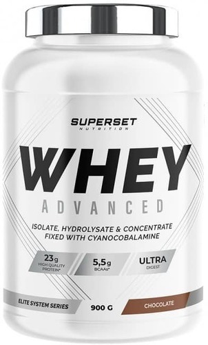 Superset Nutrition-Programme Prise de Muscle Sec Débutant: 100% Whey Proteine Advanced (900g) [CHOCOLAT] + Amino Max-2