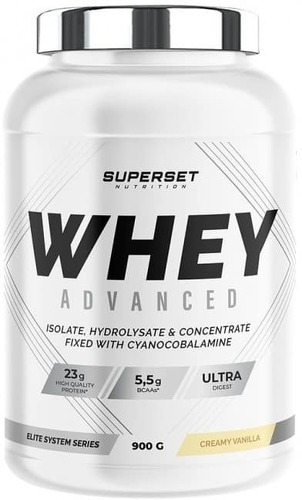 Superset Nutrition-Programme Prise de Muscle Sec Avancé: 100% Whey Proteine Advanced (900g) [VANILLE CREMEUSE] + Créa Max-2