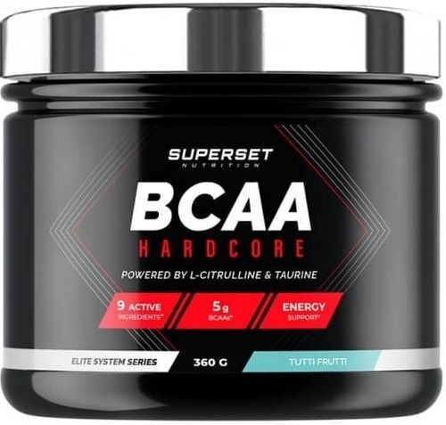 Superset Nutrition-Programme Galbe Musculaire: 100% Whey Proteine Advanced (900g) [MANGUE FRAISE] + BCAA Hardcore [TUTTI FRUTTI]-3
