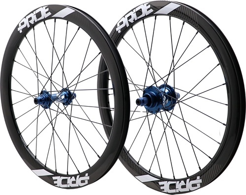 Pride Racing-Paire De Roues Pride Gravity Exp Aero Ud Gloss Disc Moyeux Blue-0