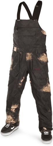VOLCOM-Pantalon De Ski/snow Volcom Roan Bib Overall Bleach Black Homme-image-1