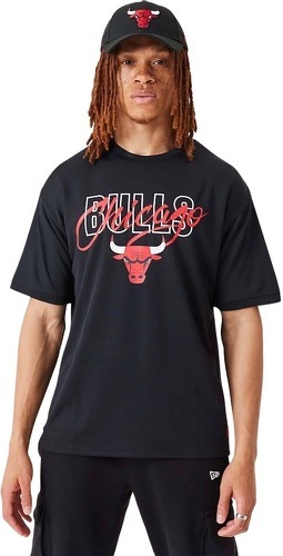 NEW ERA-T-shirt oversize Chicago Bulls NBA Script-image-1