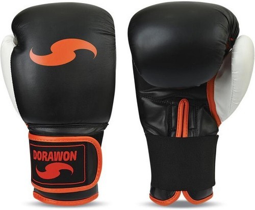 DORAWON-DORAWON, Gants de boxe BELLFAST, noir et orange-image-1