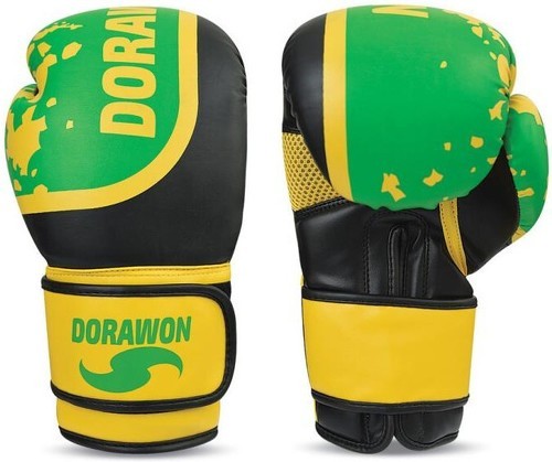 DORAWON-DORAWON, Gants de boxe COVENTRY, noir et jaune-image-1