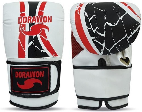 DORAWON-DORAWON, Gants sac de frappe DERBY, blanc et rouge-image-1