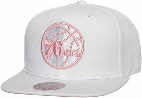 Mitchell & Ness-Mitchell & Ness Snapback Cap Summer Suede Philadelphia 76Ers-0