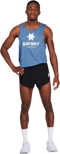 Saysky-Saysky Combat Logo Singlet Blue-2