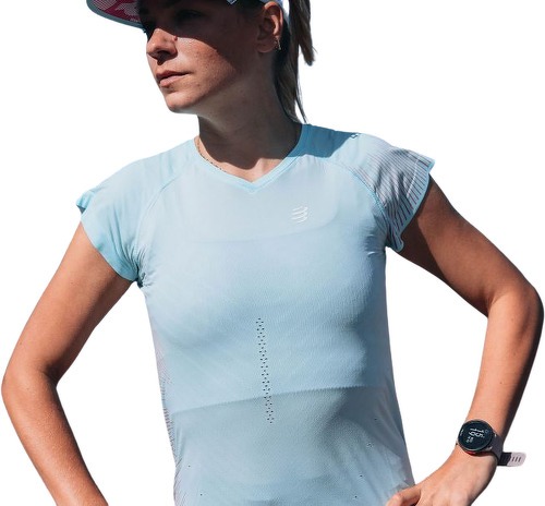 COMPRESSPORT-Compressport Performance Manches Courtes Shirt W Aqua Tee Shirt De Running-2