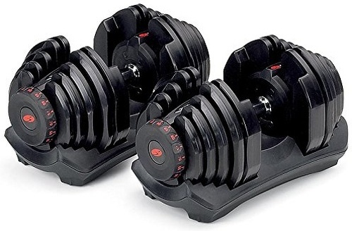 BOWFLEX-Bowflex Pack Haltères Selectech 1090I Réglable De 4 À 41 Kg (La Paire) + Support Avec Rack Média-3