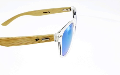 Skeena-Style Wayfarer Skeena Trick Translucide Verres Tés Mixte Indice 3 Avec Des Nches En Bois - Lunettes de running-3
