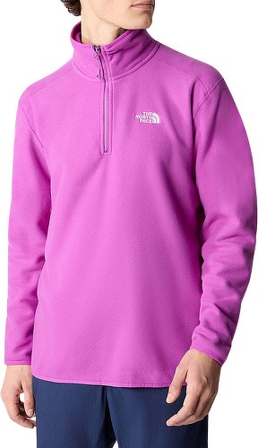 THE NORTH FACE-The North Face 100 Glacier 1/4 Zip Fleece Cactus Flower-2