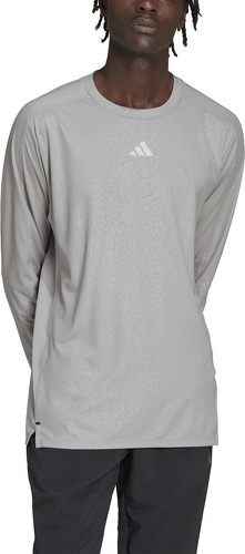 adidas Performance-T-shirt d'entraînement à manches longues et imprimé en PU -4