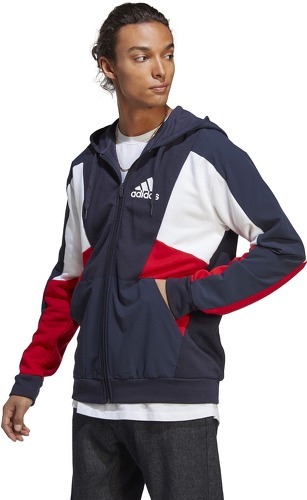 adidas Sportswear-Veste à capuche entièrement zippée Essentials Colorblock-1