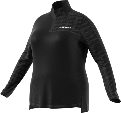 adidas Performance-T-shirt à manches longues et demi-zip Terrex Multi (Grandes tailles)-0