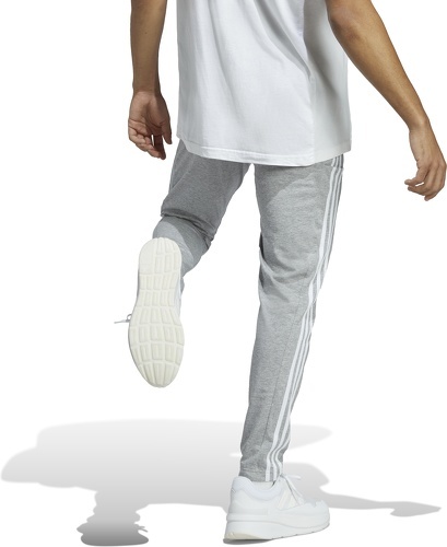 adidas Sportswear-Pantalon Essentials Single Jersey Tapered Open Hem 3-Stripes-4