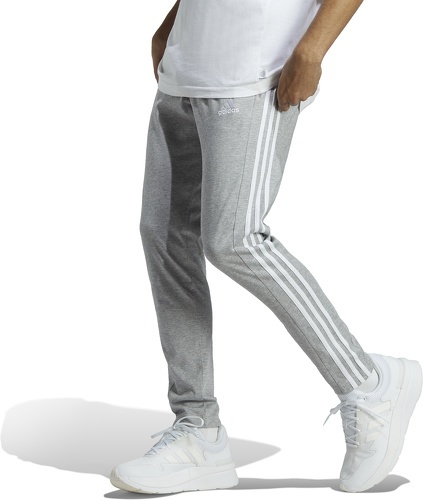 adidas Sportswear-Pantalon Essentials Single Jersey Tapered Open Hem 3-Stripes-1