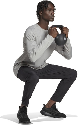 adidas Performance-T-shirt d'entraînement à manches longues et imprimé en PU -2