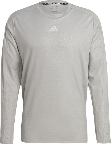adidas Performance-T-shirt d'entraînement à manches longues et imprimé en PU -3